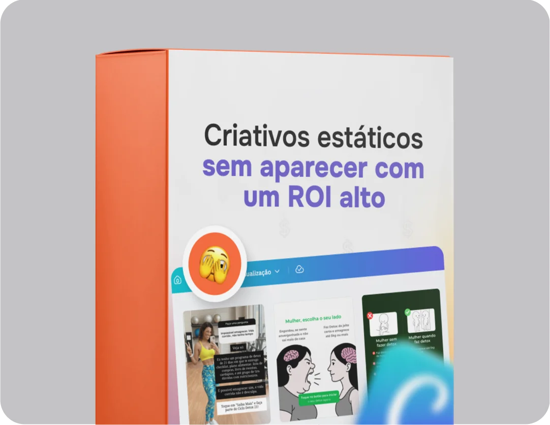 Exemplo: material de modelos para anunciar sem aparecer